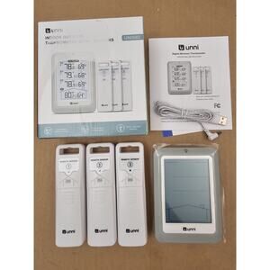 UNNI INDOOR-OUTDOOR Thermometer With 3 SENSORS UN0582